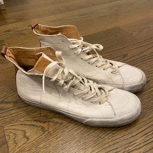 Vans Hi Top White Leather